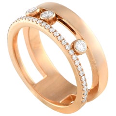 Messika Move Romaine 18K Rose Gold 0.30ct Diamond Ring