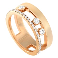 Messika Move Romaine 18K Rose Gold 0.30ct Diamond Ring