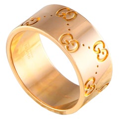 Gucci 18K Rose Gold Wide Band Ring