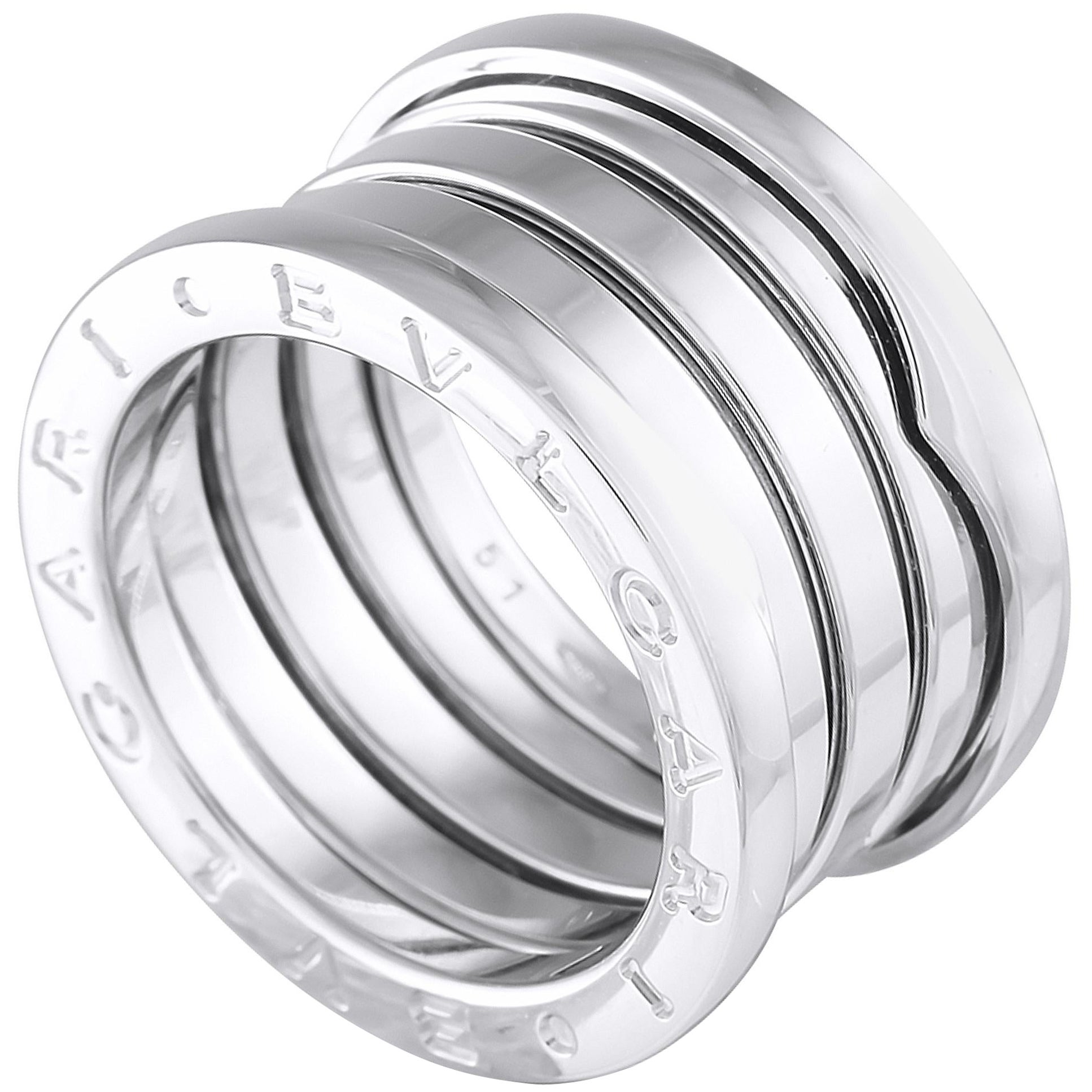 Bvlgari B.Zero1 18K White Gold Ring