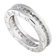 Bvlgari B.Zero1 Anillo de diamantes de oro blanco de 18 quilates