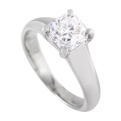 Tiffany & Co. Platin 1,31 Karat Lucida Diamant Solitär-Ring
