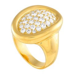 Anillo Cartier Vintage Oro Amarillo 18K 1.0ct Diamante
