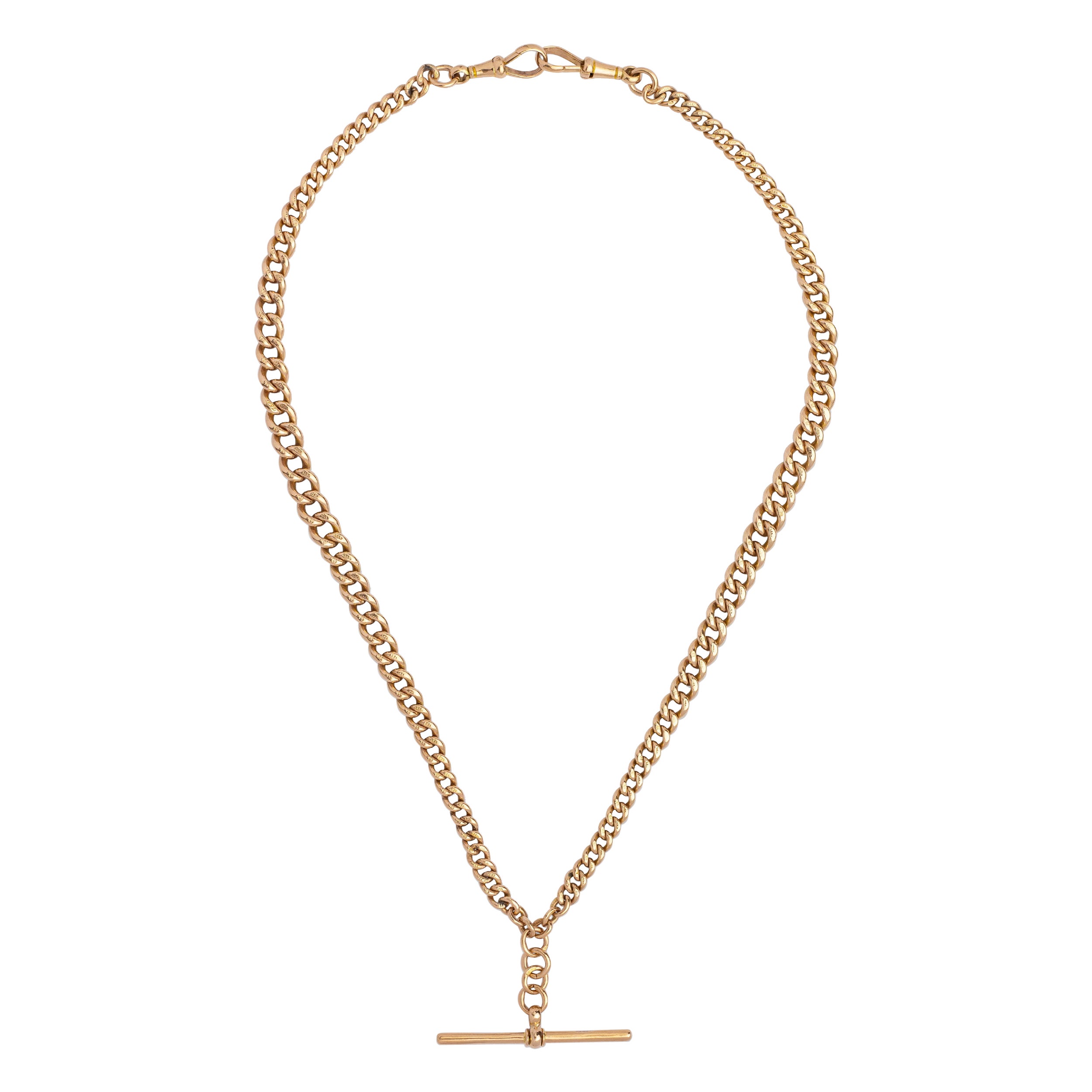 An Antique 9 Karat Gold Fob Chain