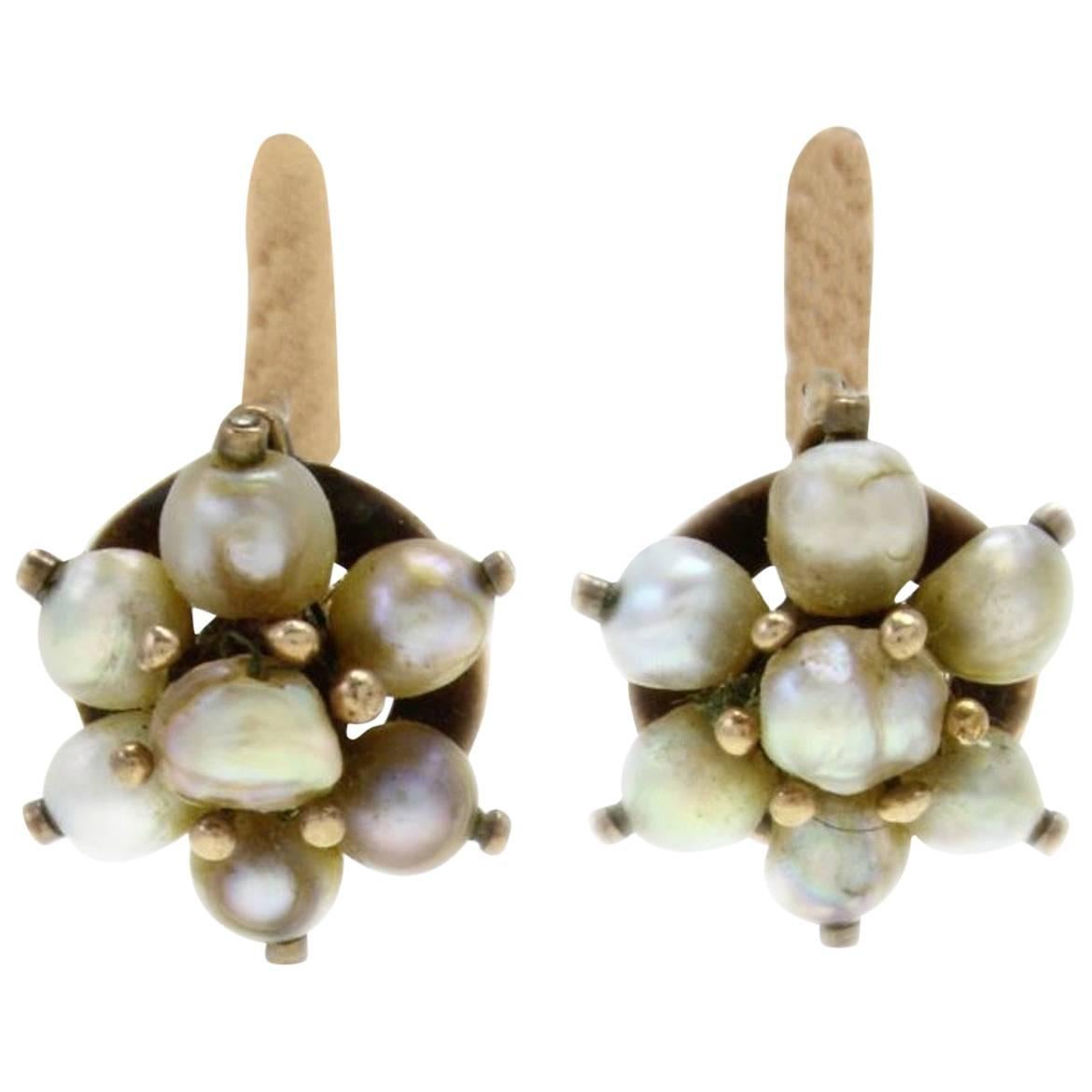 Luise Pearl Flower Earrings