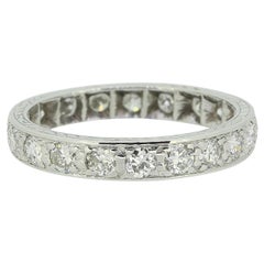 Anillo vintage de 1,60 quilates de diamantes talla P (56,5)