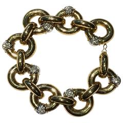 Carlo Weingrill Link Bracelet with Diamonds