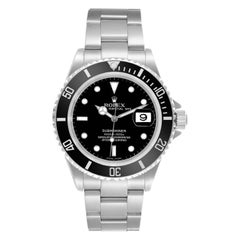 Montre homme Rolex Submariner Date 40mm Black Dial Oyster Steel Automatic 16610