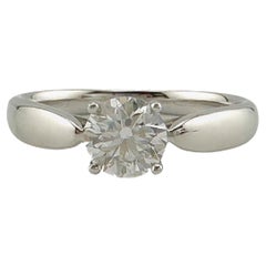 Tiffany & Co. Anello di fidanzamento in platino Harmony con diamante rotondo da 0,44 carati H. H. VS1