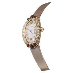 Cartier Baignoire Tutti Frutti, boîte limitée 18 carats, diamants, rubis et saphirs, 1990