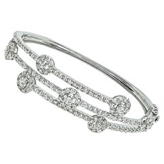 4.00ct Diamond Gold Bangle