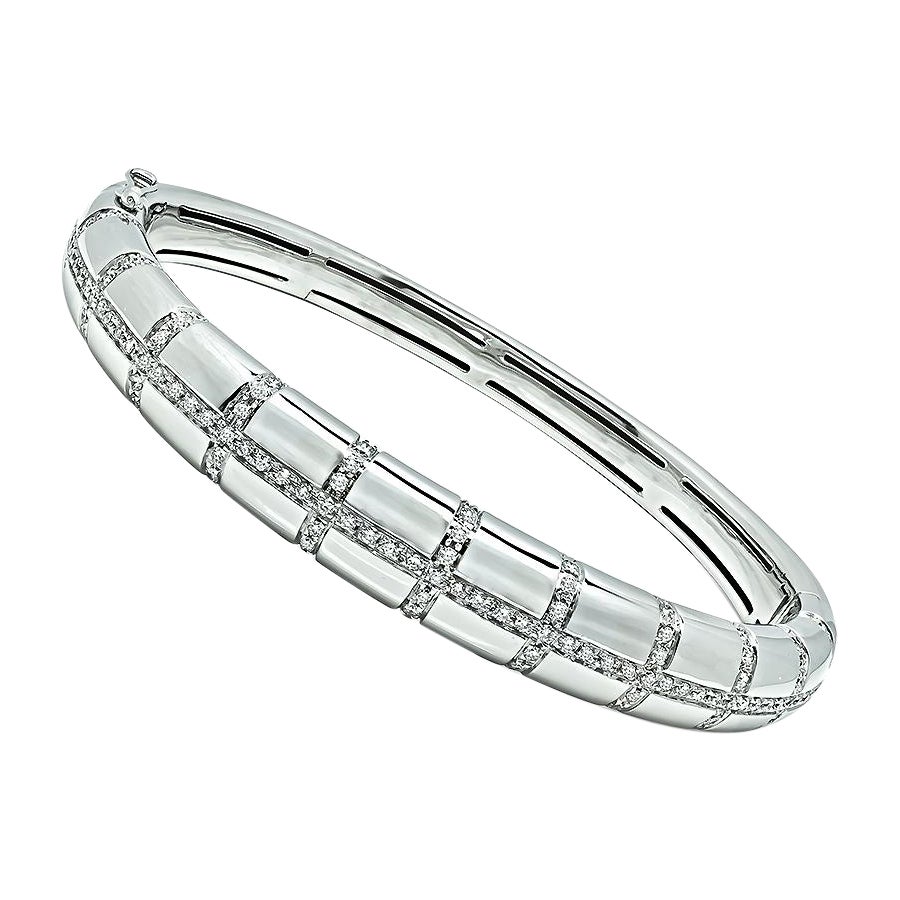1.20ct Diamond Gold Bangle