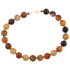 Exquisite Spider Web Jasper and Citrine Necklace 12