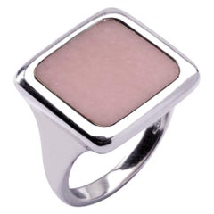 Alex Jona Pink Opal Sterling Silver Signet Ring