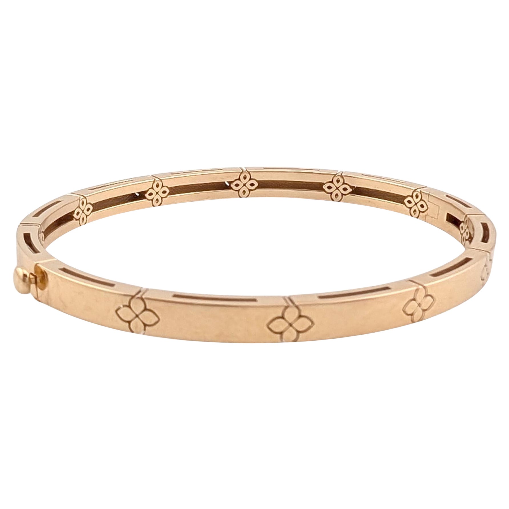 Roberto Coin Love in Verona Yellow Gold Bangle Bracelet