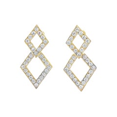 Geometrische Diamant-Ohrringe
