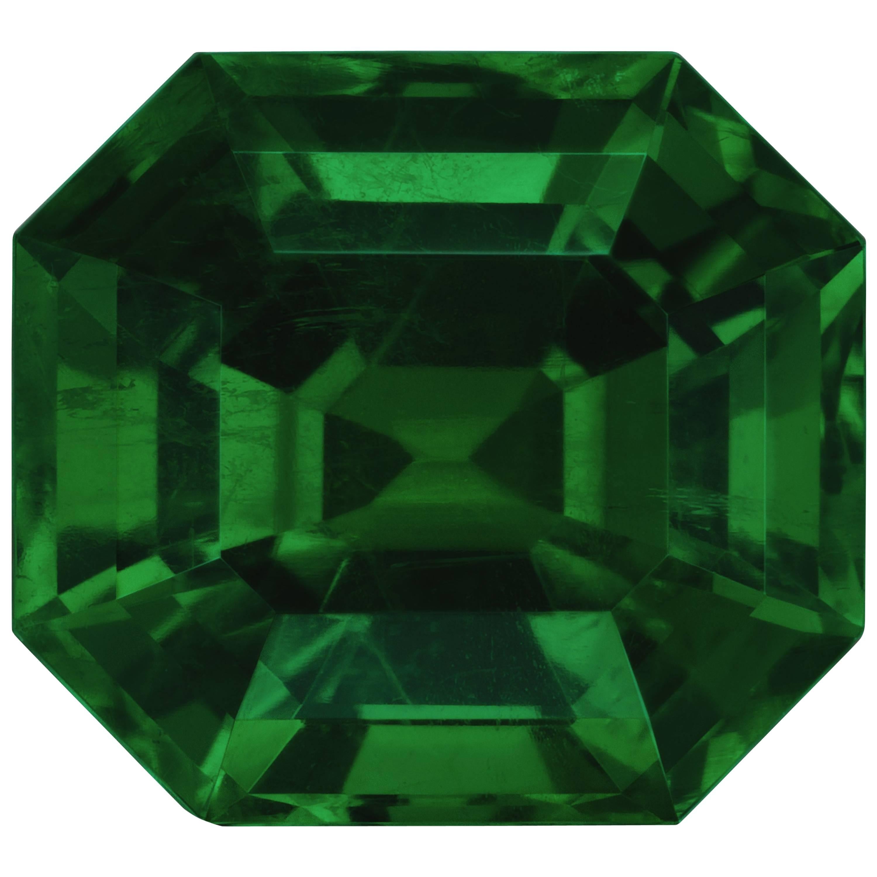 Ultra Fine Gubelin Certified 5.21 Carat Colombian Emerald