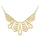 Lauren Harper Collection 1.62 Carat Diamond Yellow Gold Statement Necklace
