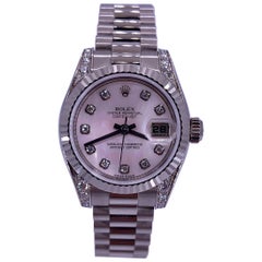 Rolex Lady-Datejust NEW Oro bianco Madreperla con Diamanti