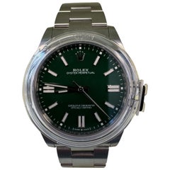 Rolex Oyster Perpetual 41mm Green Dial New 2023