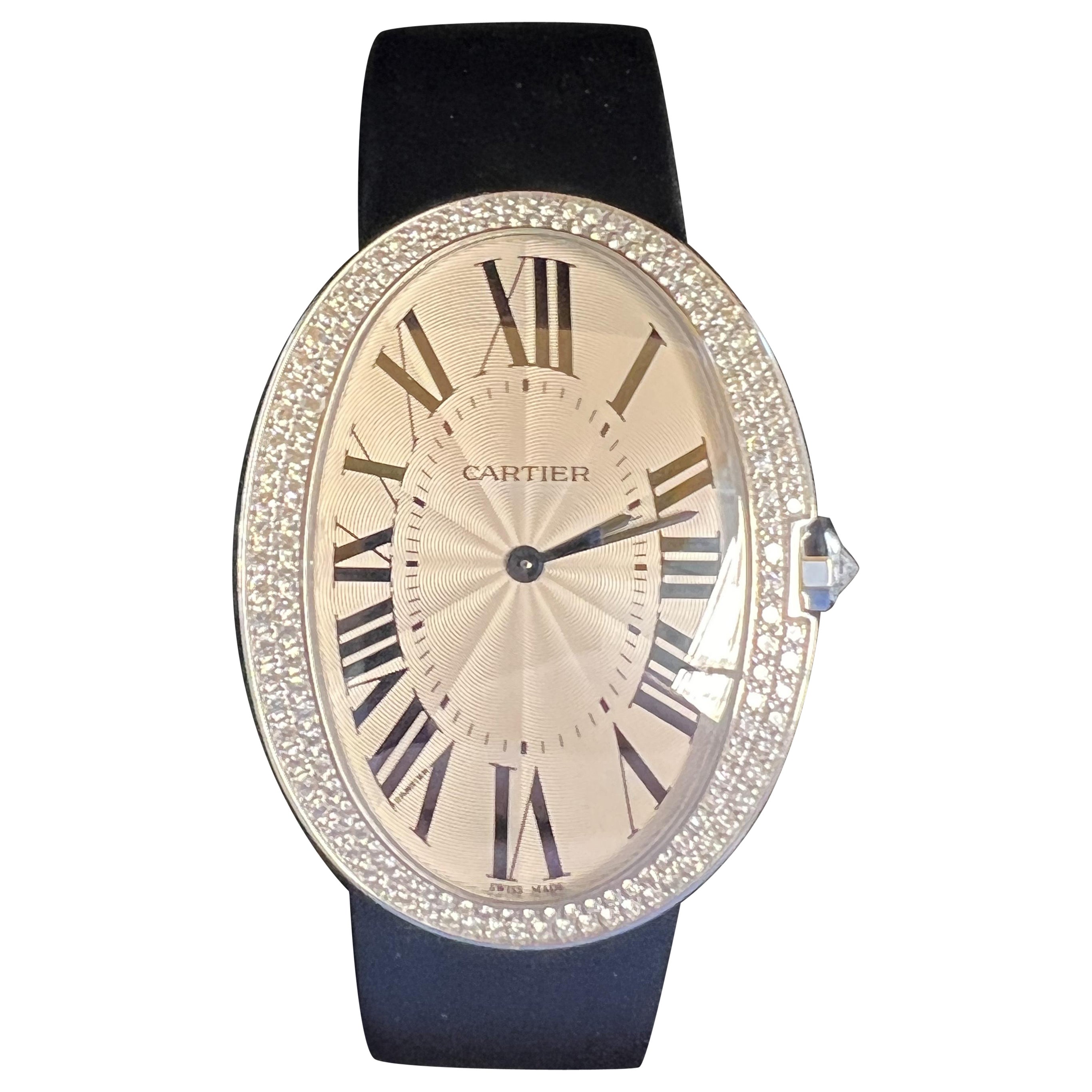 Cartier Baignoire Certified Mint Complete Set With Original Receipt White Gold