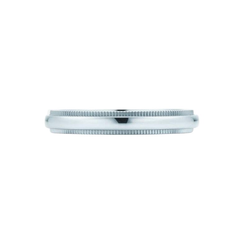 TIFFANY & Co. Anneau de mariage en platine à grains multiples 3mm 8