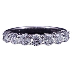 Tiffany & Co. Embrace 7 Stone Diamond Wedding Anniversary Band Size 7