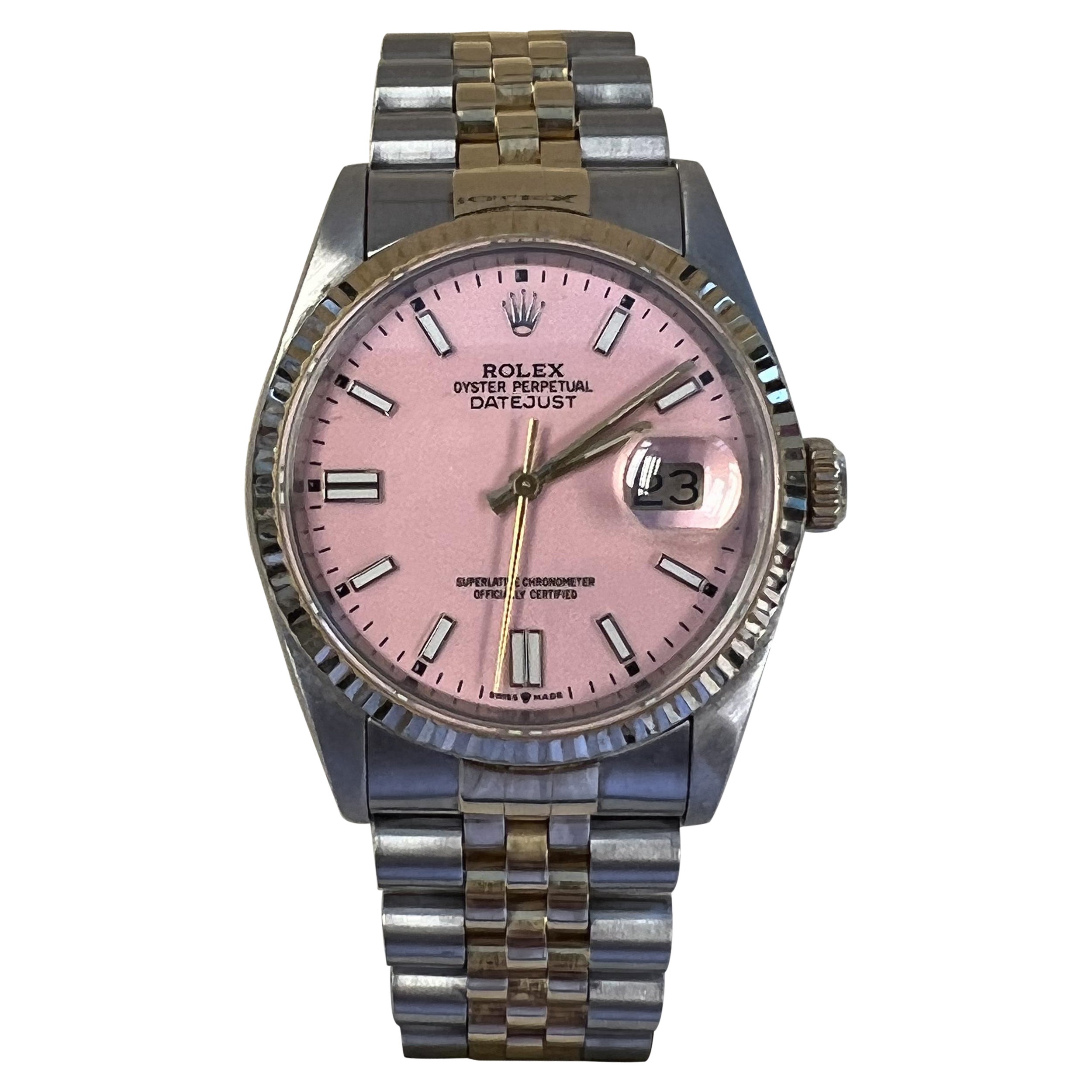 Rolex Datejust 36 Custom Cadran rose