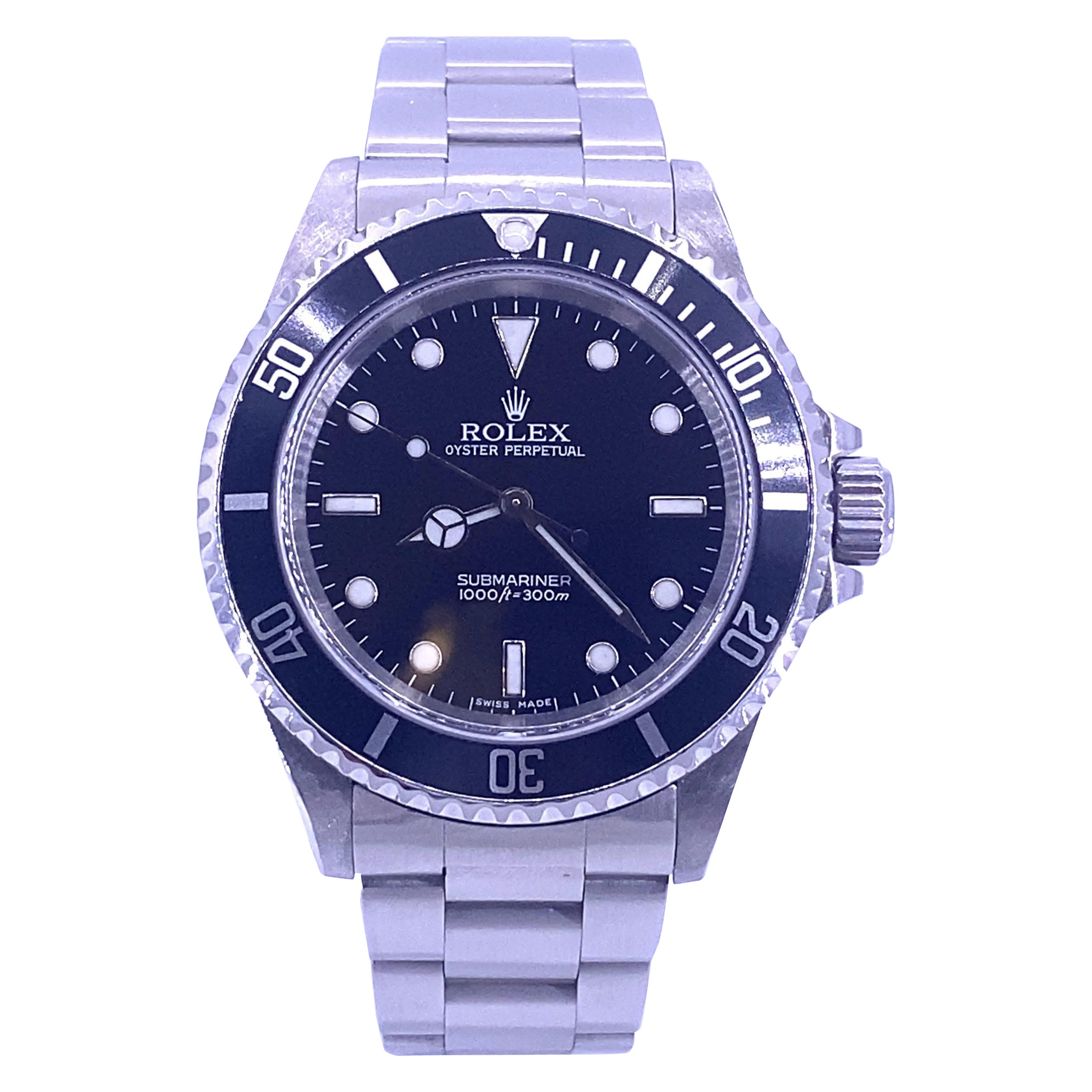 Rolex Submariner (pas de date) 1989, carte de service de 2010 en vente