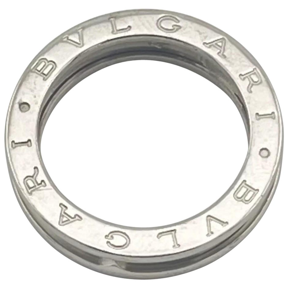 Bvlgari B.zero1 One Band 18k White Gold Ring Size 5