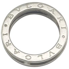 Bvlgari B.zero1 One Band 18k White Gold Ring Size 5