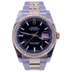 Rolex Datejust 36 MINT 116233 Black Dial Two Tone