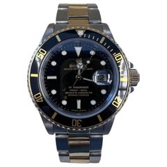Rolex Submariner Date Certified Two Tone Black Dial Service Papers