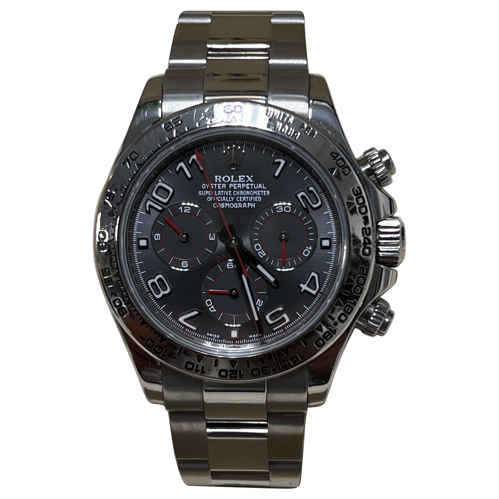 Rolex Daytona Black Dial White Gold