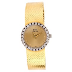 Timeless Piaget diamond 18k yellow gold watch