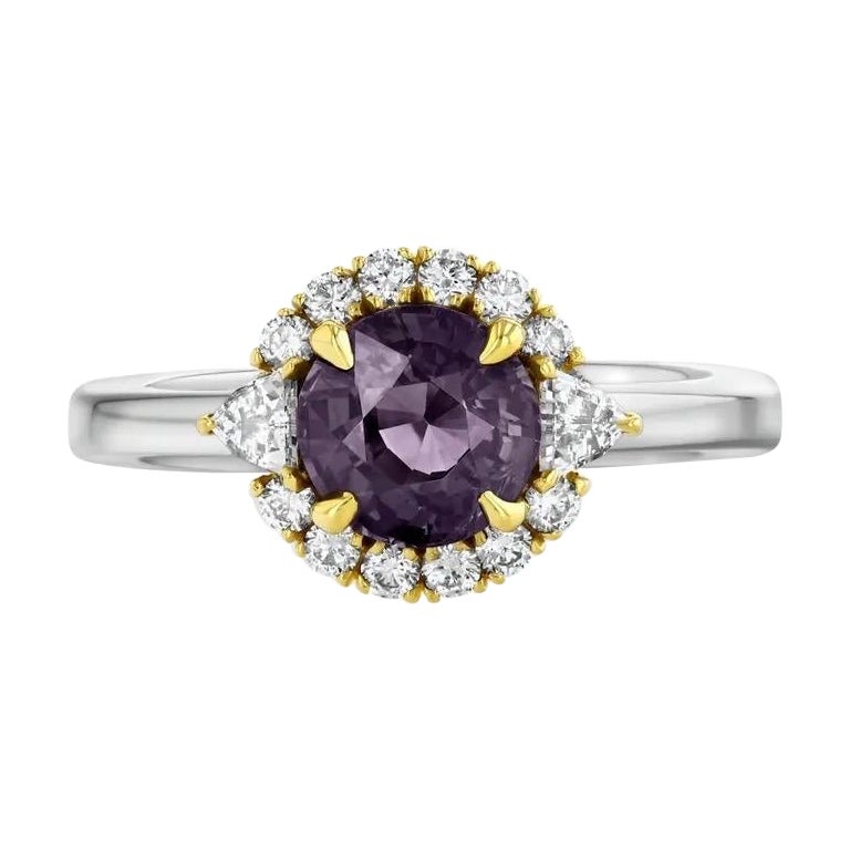 1.74-carat, round Alexandrite Ring.