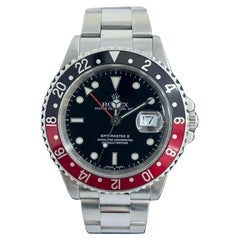 Rolex GMT-Master II Nero Rosso COKE Lunetta Acciaio Inox Nero 40mm 16710 Orologio