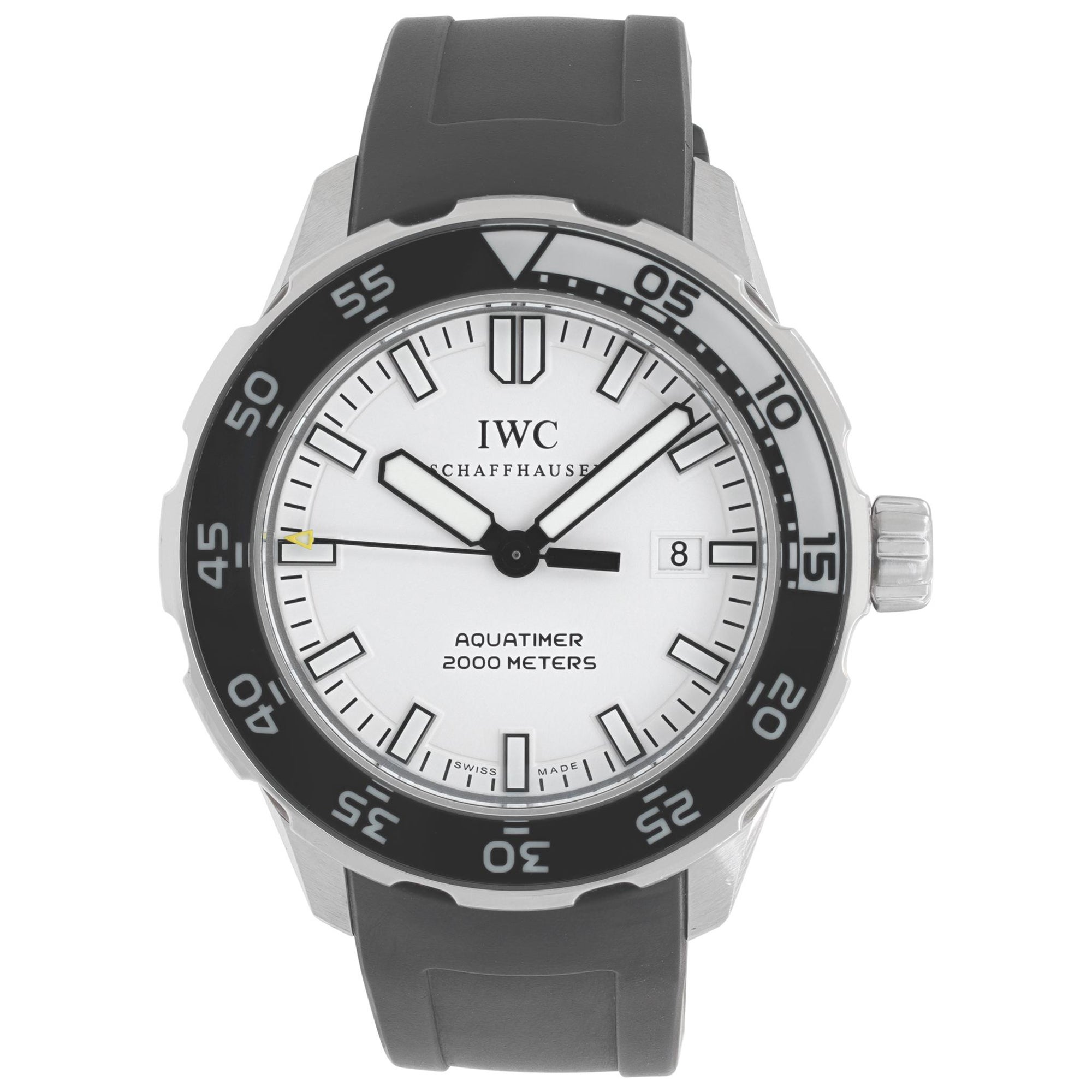 IWC Aquatimer Stainless Steel Automatic Wristwatch with Black Dial Ref IW356806