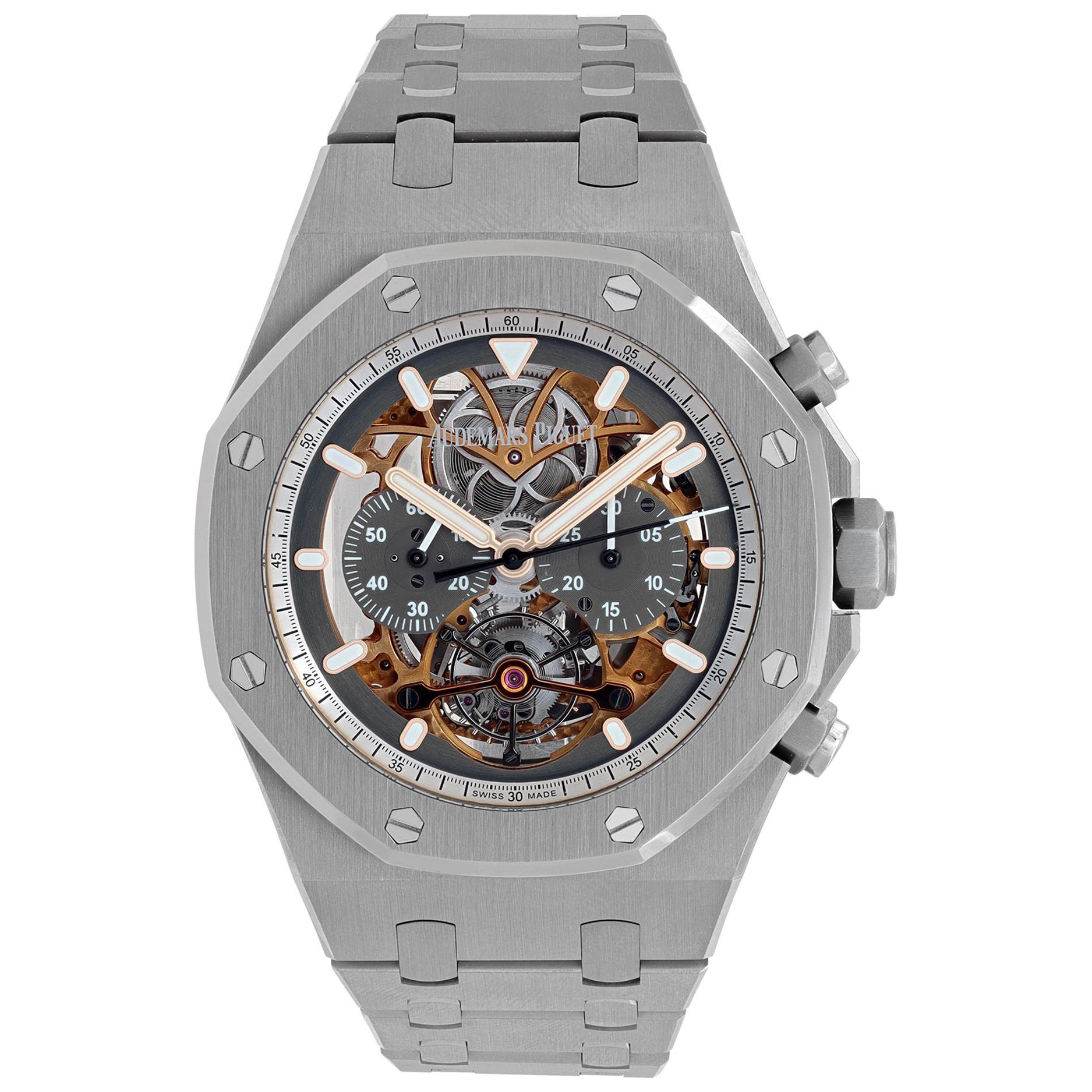 Unused Audemars Piguet "Chronograph Openworked Limited Edition" Wristwatch