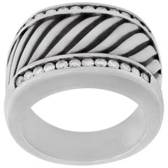 Anello in argento David Yurman Cable Cigar