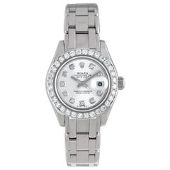 Rolex Pearlmaster Weißgold Automatik-Armbanduhr Ref 80319