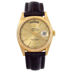 Rolex Day-Date Yellow Gold Automatic Wristwatch Ref 18038