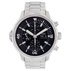 IWC Aquatimer Chronograph Steel Automatic Wristwatch w/ Black Dial Ref IW376804