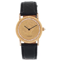 Corum $5 Coin Diamond & Yellow Gold Manual Wristwatch