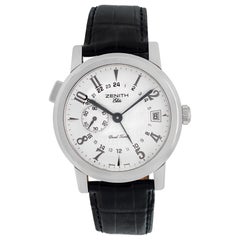 Zenith Port Royale Elite Dual Time Steel Automatic Wristwatch Ref 01/02.0451.682