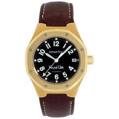 Audemars Piguet Royal Oak Automatic Wristwatch Black Military Dial Ref 14800BA