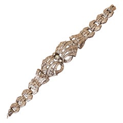 Platinum bracelet with diamonds