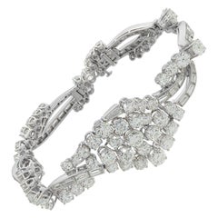 Braided Diamond White Gold Bracelet
