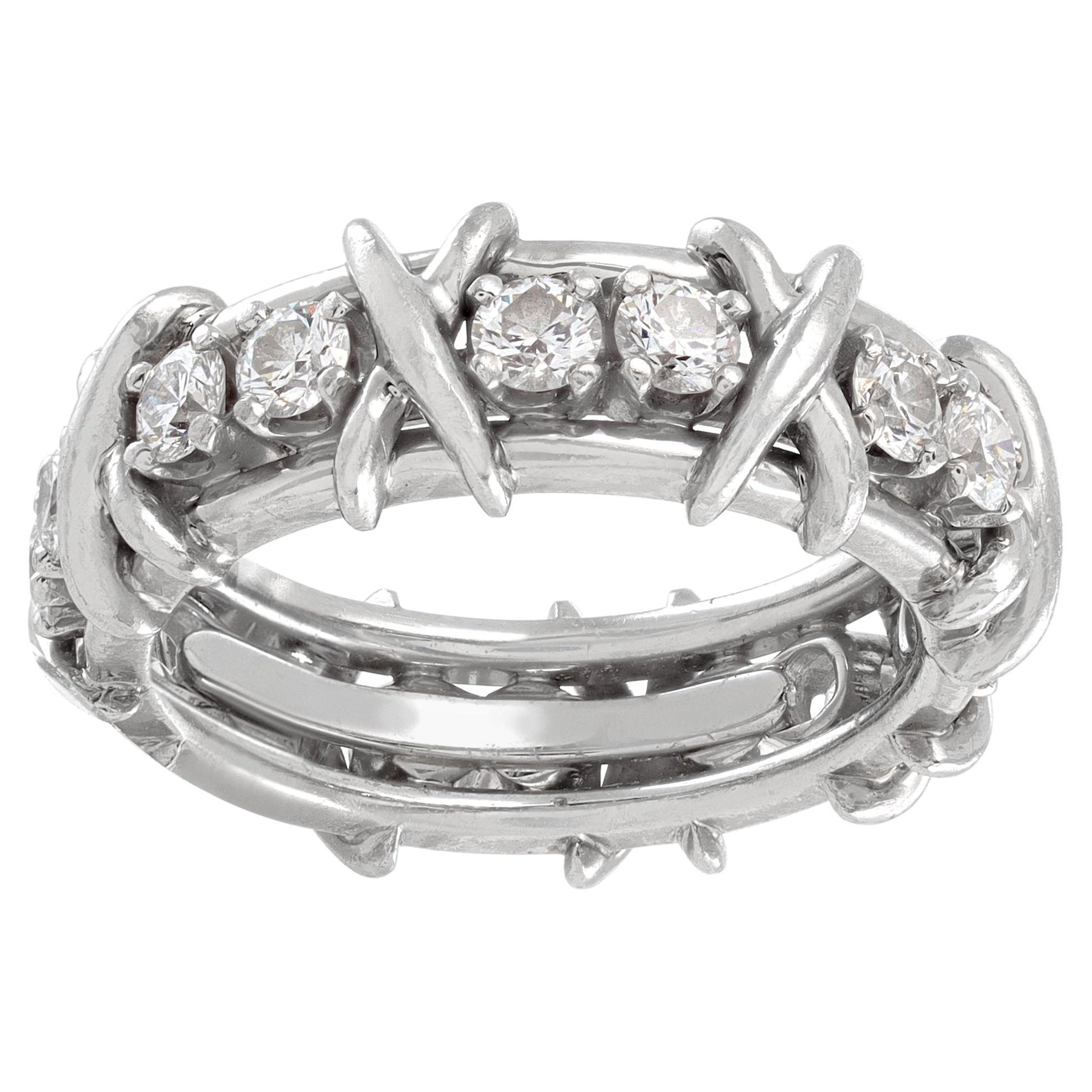 Jean Schlumberger by Tiffany & Co. Platinum Diamond Ring