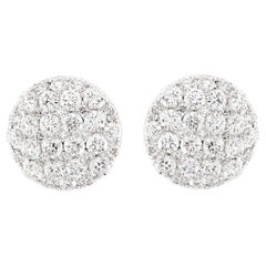 Pendientes de oro blanco con diamantes